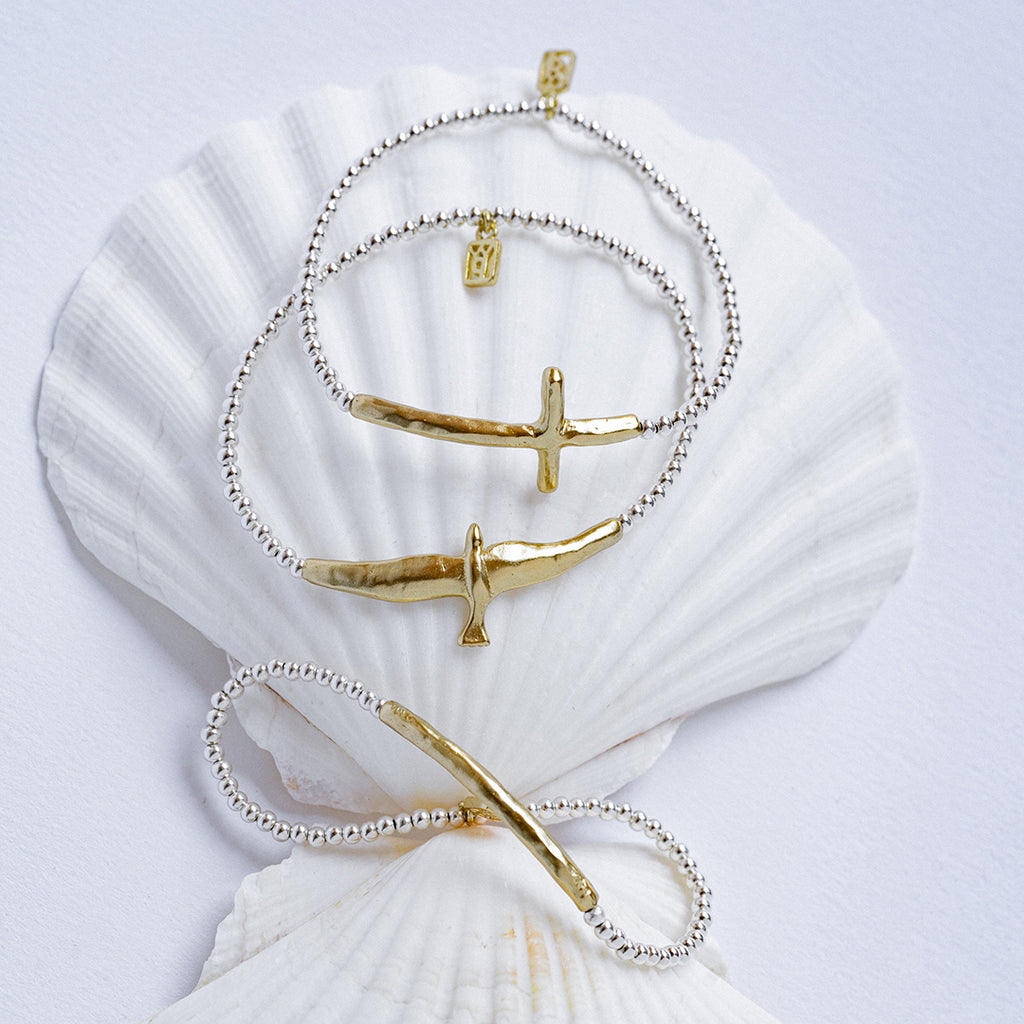 Waxing Poetic - Kristal Life in Balance Cross Stretch Bracelet - Small main image 1