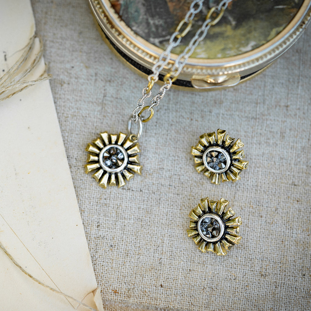 Be The Light Post Earrings - Waxing Poetic