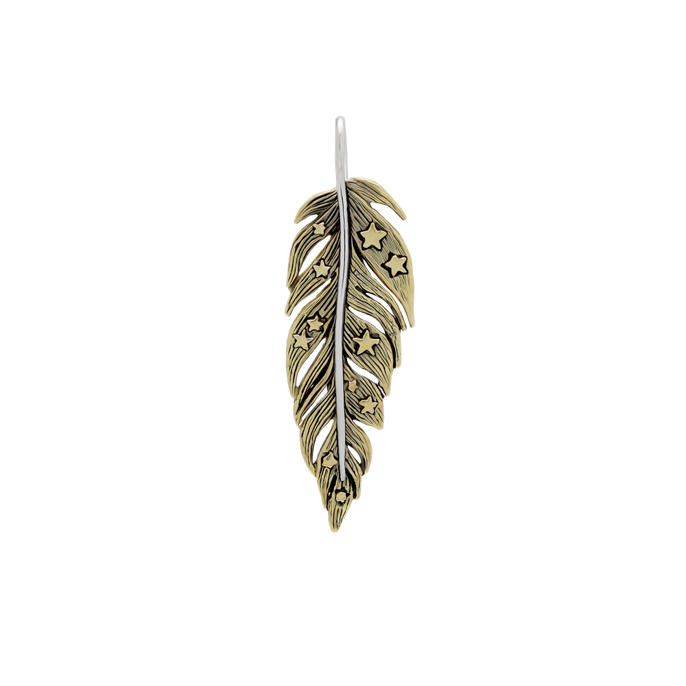 Lucky Feather Pendant - Waxing Poetic