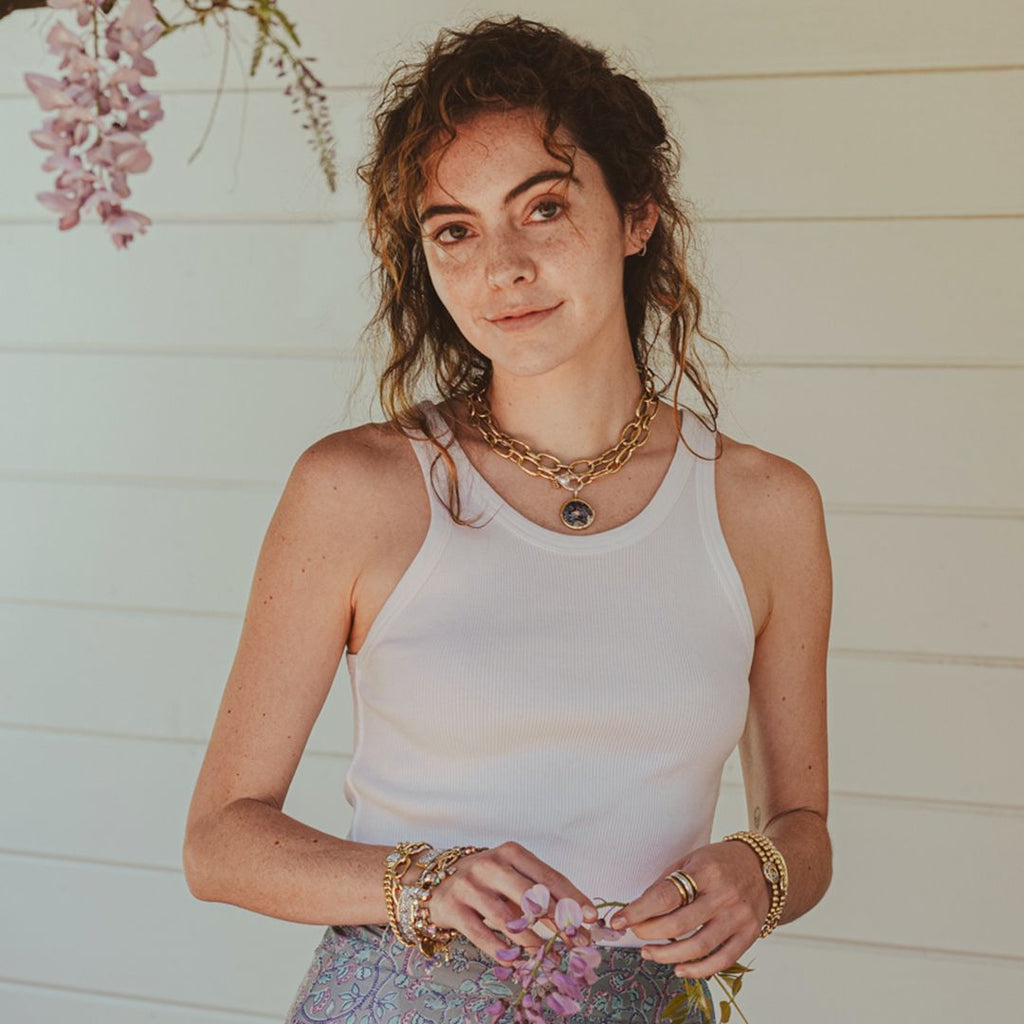 Kristal Dome Figaro Bracelet Waxing Poetic