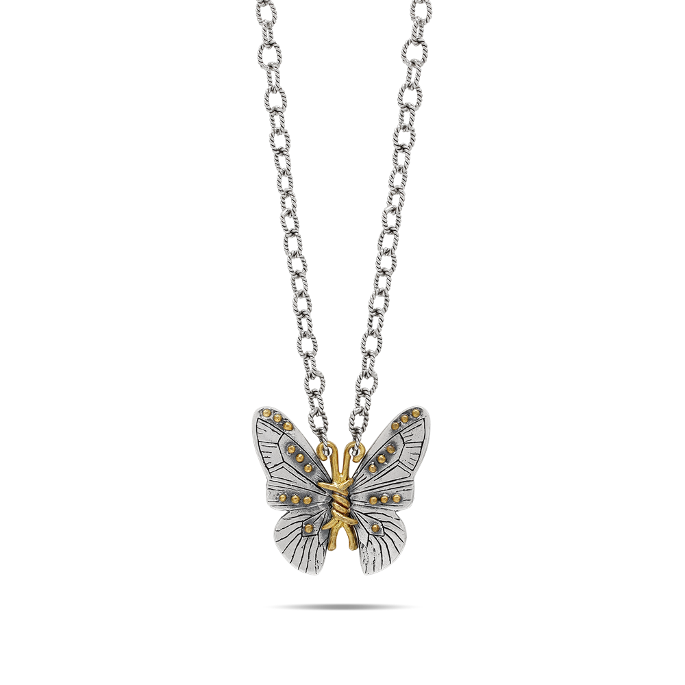 Unbound Butterfly Necklace 16" Waxing Poetic