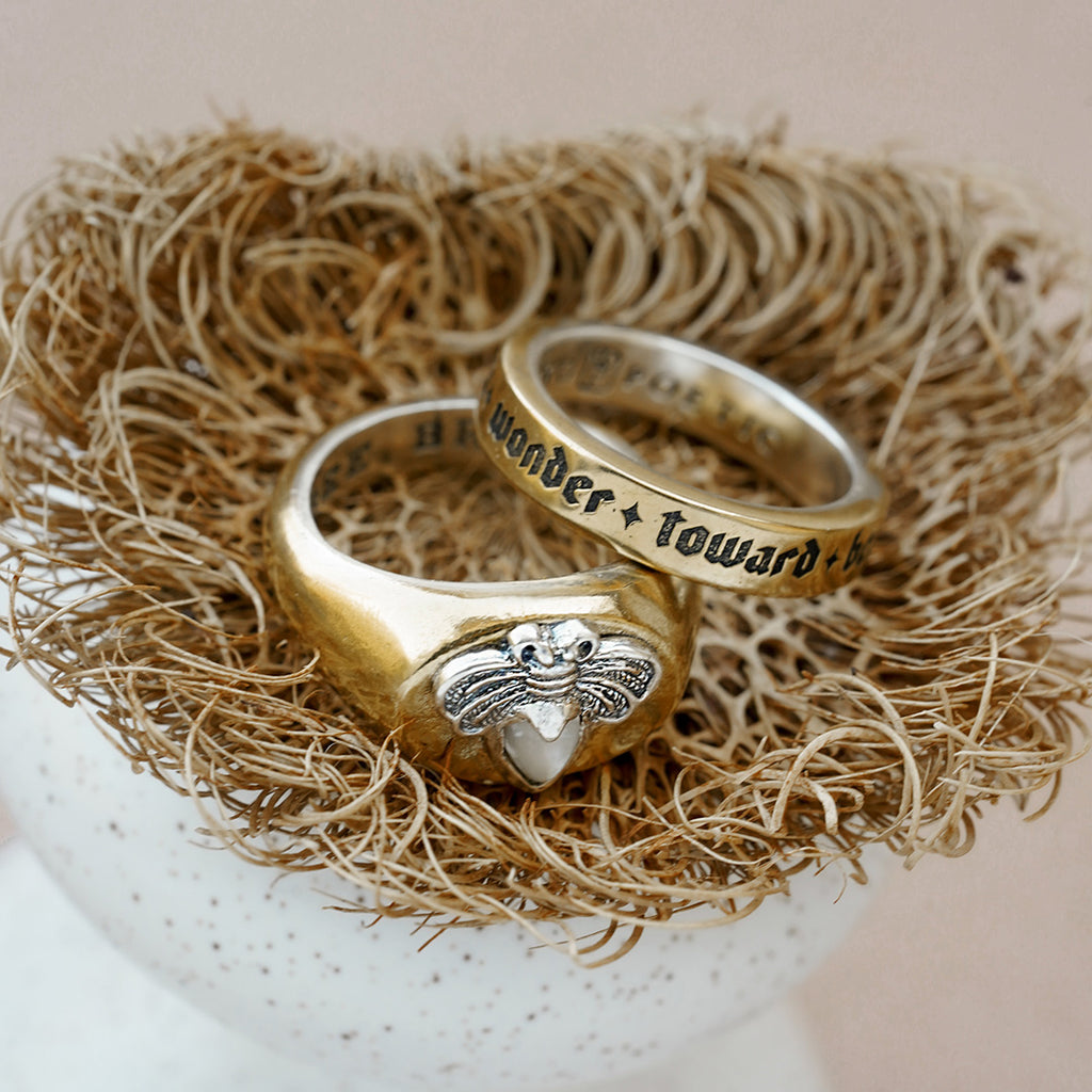 Bee Guided Ring Waxing Poetic