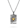 Ex Anima Charta Necklace (From the Heart) - 16"-1