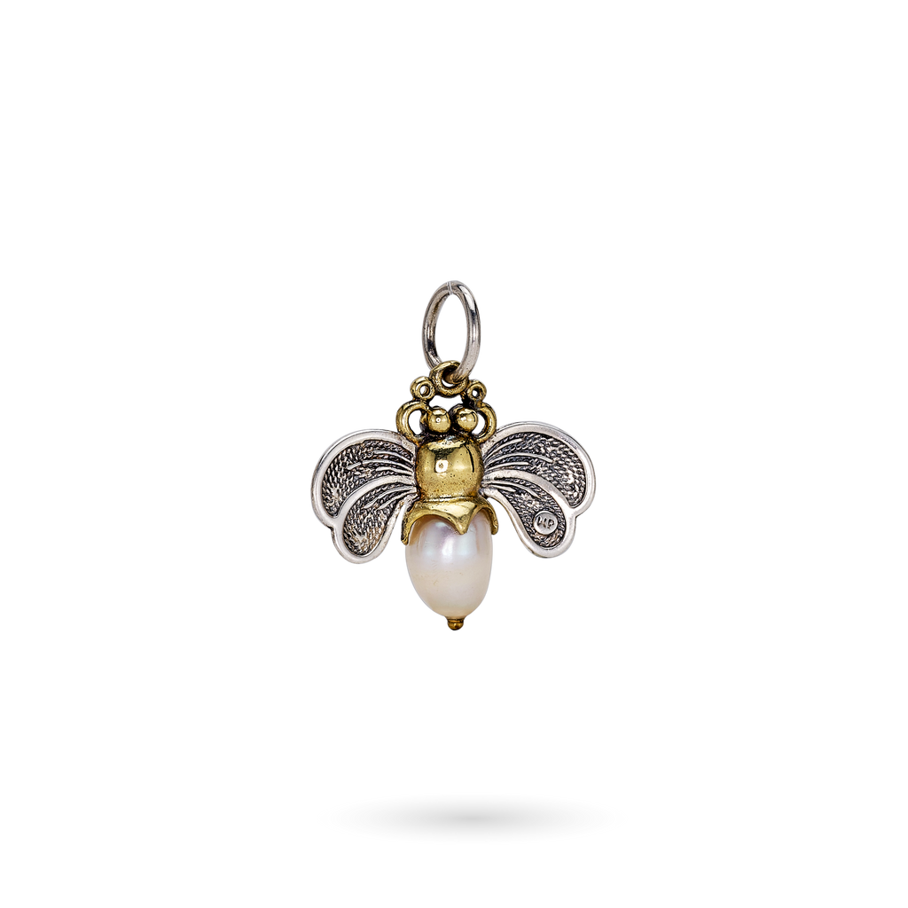 Pearl Honey Bee Charms | Waxing Poetic