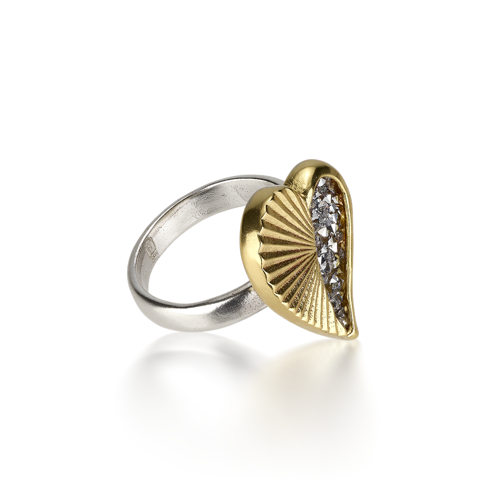 Poetic Heart Kristal Heartstar Ring Waxing Poetic