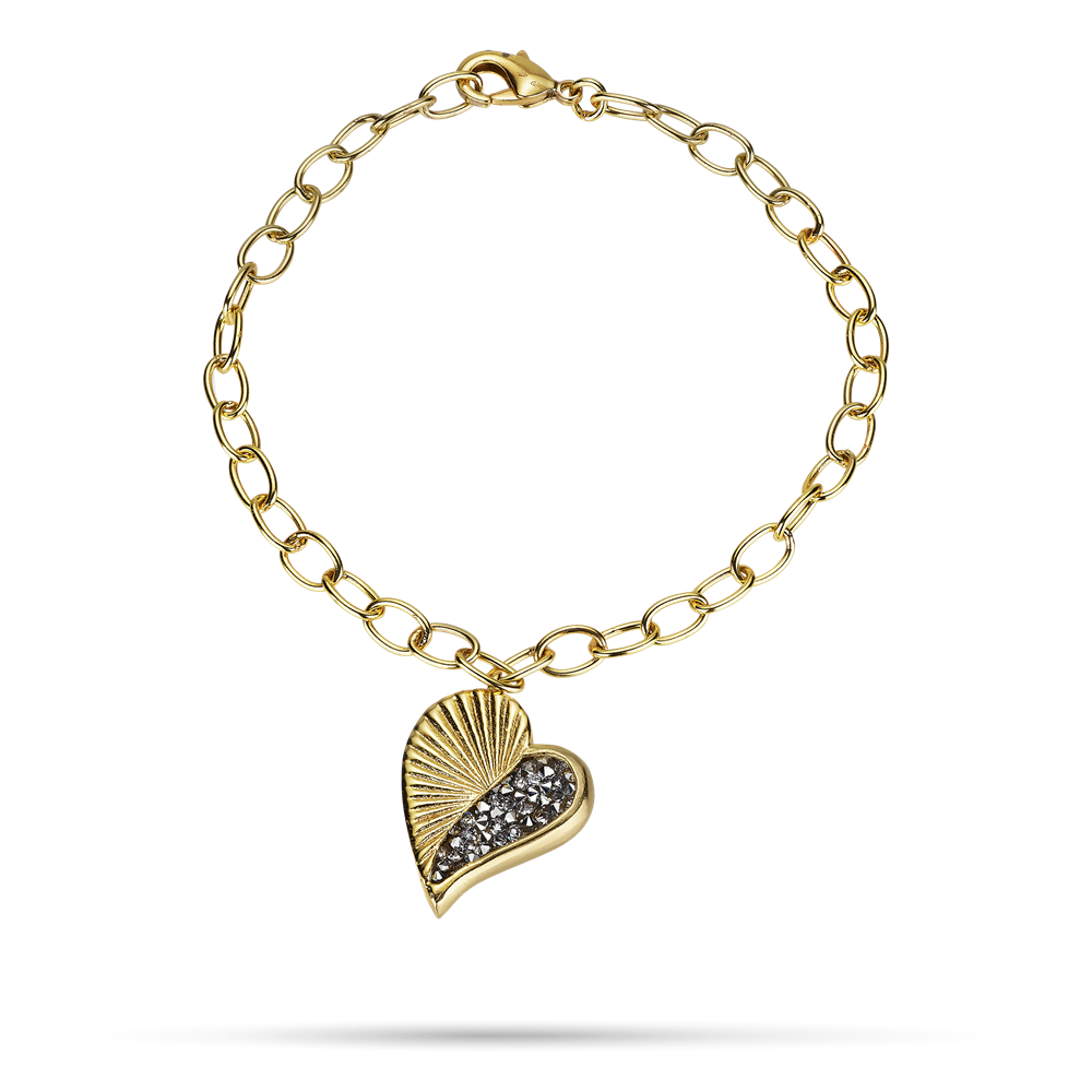Poetic Heart Kristal Heartstar Bracelet Ceramic Coated Brass