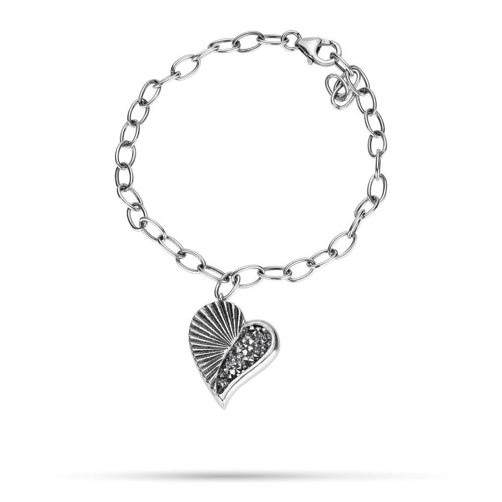 Poetic Heart Kristal Heartstar Bracelet Sterling Silver Waxing Poetic