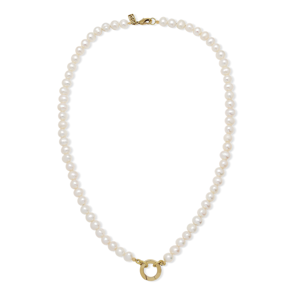 Rare Beauty Pearl Clip Necklace Waxing Poetic