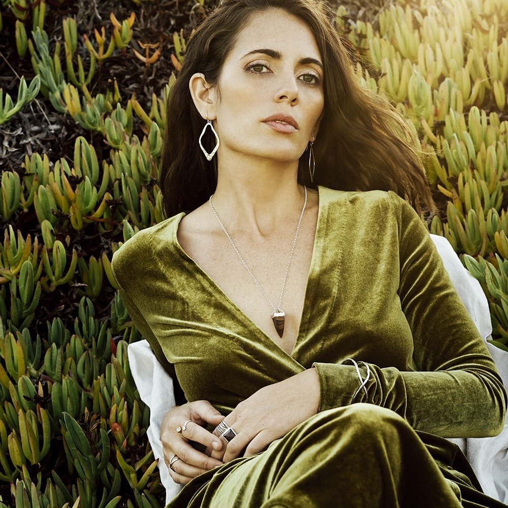 Silver Open Up Earrings Diamond WaxingPoetic Waxing Poetic