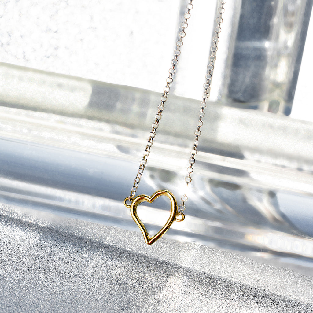 【超オススメ】waxing poetic ハート　ネックレス　シルバー925 Poetic Heart Openheart Necklace - Waxing Poetic