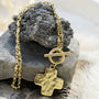 Life in Balance Cross Toggle Necklace-11
