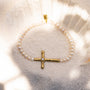 Poetic Cross Pearl Stretch Bracelet-8