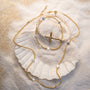 Poetic Cross Pearl Stretch Bracelet-2