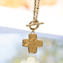 Life in Balance Cross Toggle Necklace-8
