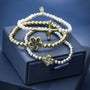 Poetic Cross Pearl Stretch Bracelet-7