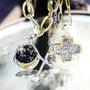 Poetic Cross with Pearl Pendant - Sterling Silver-5
