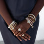 Poetic Cross Pearl Stretch Bracelet-3