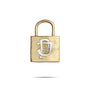 Intertwined Initials Lock Pendant - Mixed Metal-1