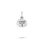 Silver pendant with 'Protected by Love' engraving on a white background-2