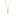 Gold necklace with a pendant on a white background-1