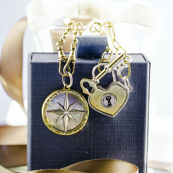 Waxing Poetic - Everything Necklace - Ceramic Coated Brass - 16