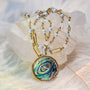 The Sea is Always Home Abalone Pendant-5