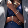 Poetic Cross Pearl Stretch Bracelet-9