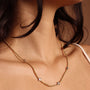 Life in Balance Cross Mini Ball Necklace-8