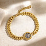 Kristal Dome Figaro Bracelet-2