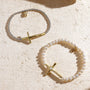 Poetic Cross Pearl Stretch Bracelet-10