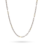 Golden Interval Paper Clip Chain - 18"-1