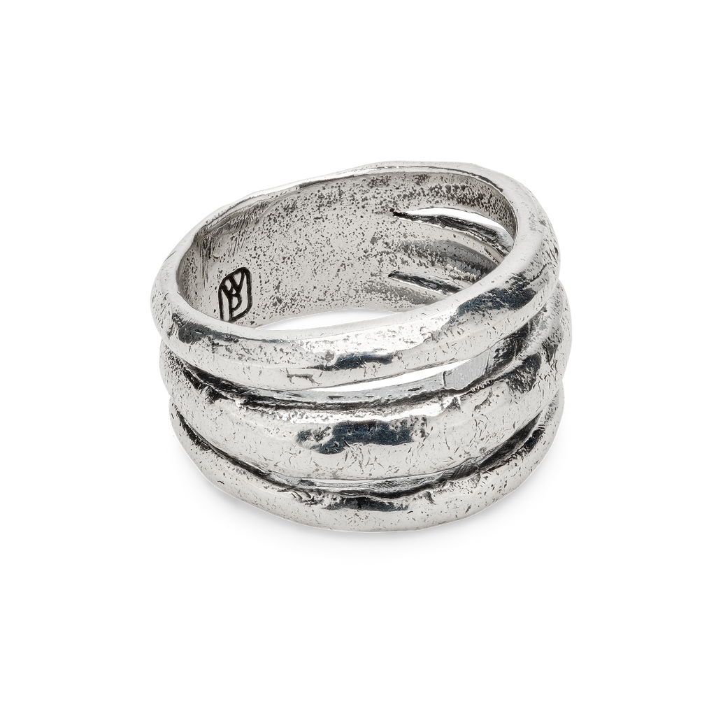 Alliteration Ring Sterling Silver Waxing Poetic