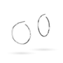 Airy Oval Hoops Small - Sterling Silver-1