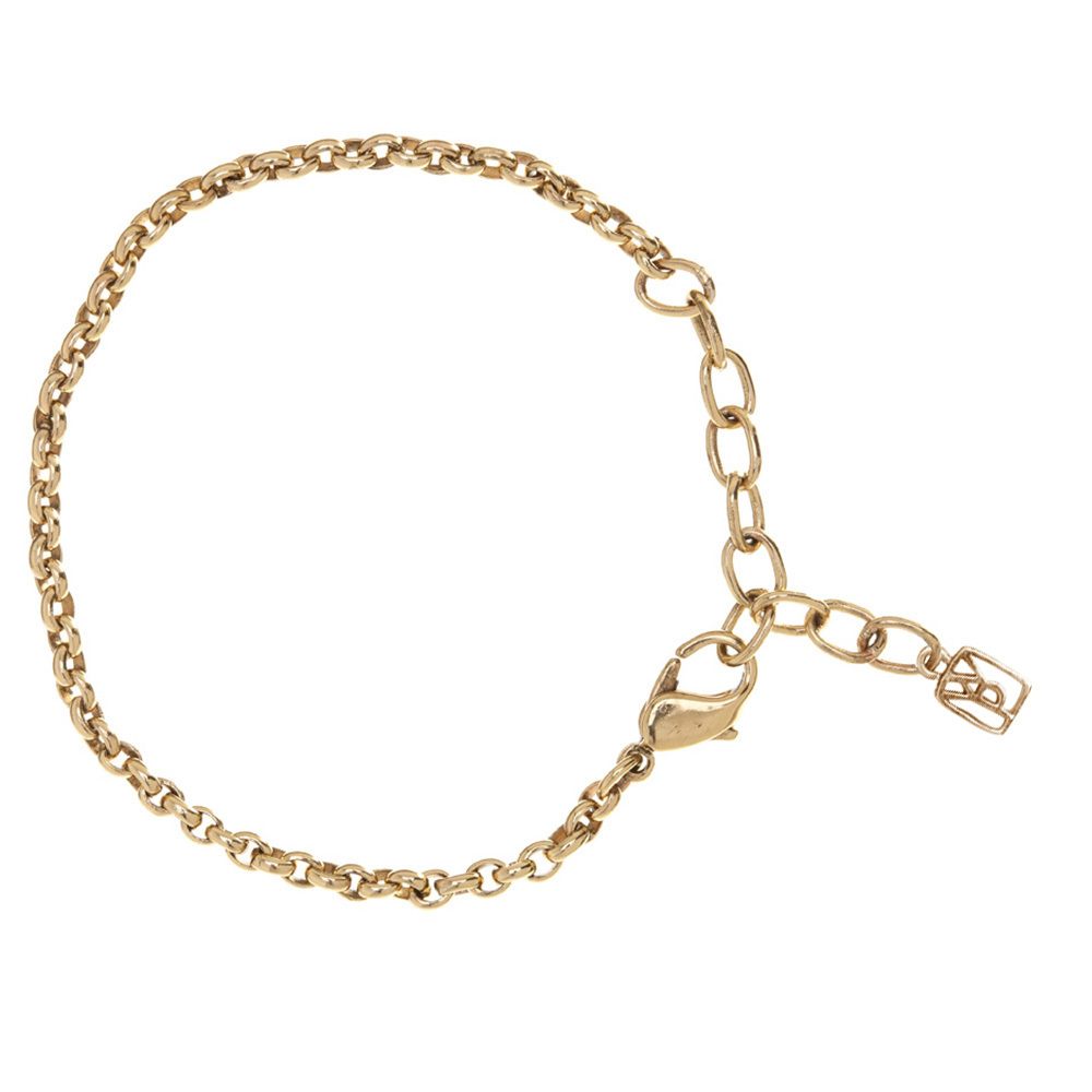 Brass Rolo Charm Bracelet| Waxing Poetic