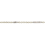 Bar Star Scatter Chain - Brass - 28"-2