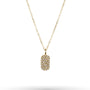 Cosmos Tag Necklace - Gold Plated-1