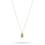 Cosmos Tag Necklace - Gold Plated-2