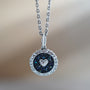 Cherishment Heart Charm Kristal Necklace - 18"-2