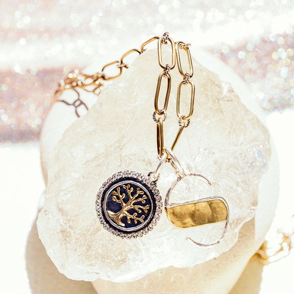 Nomad Insignia Initial Charms Letters AZ Waxing Poetic