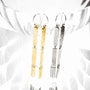 Linea Dangle Earrings - Sterling Silver-3