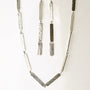 Linea Dangle Earrings - Sterling Silver-4