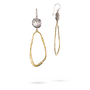 Sterling Silver & Brass Drop Earrings-1