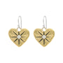 Guided by Heart Compass Drop Earrings - Small-1