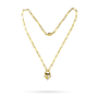 Heartglobe Charm Necklace - Ceramic Coated Brass-2