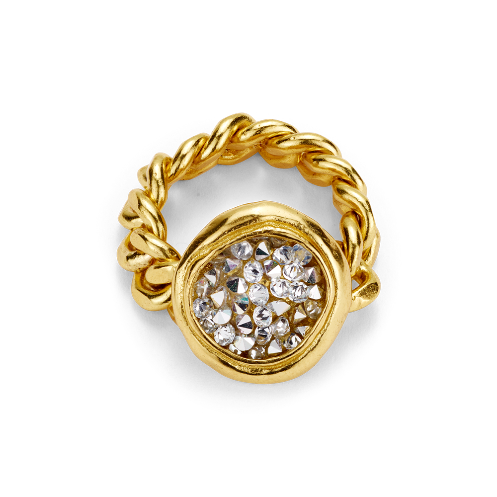 Kristal Dome Figaro Ring Waxing Poetic