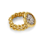 Kristal Dome Figaro Ring-2
