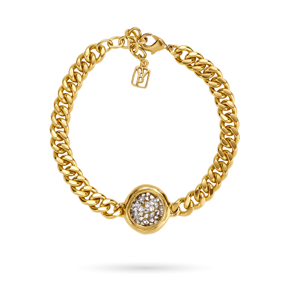 Kristal Dome Figaro Bracelet Waxing Poetic