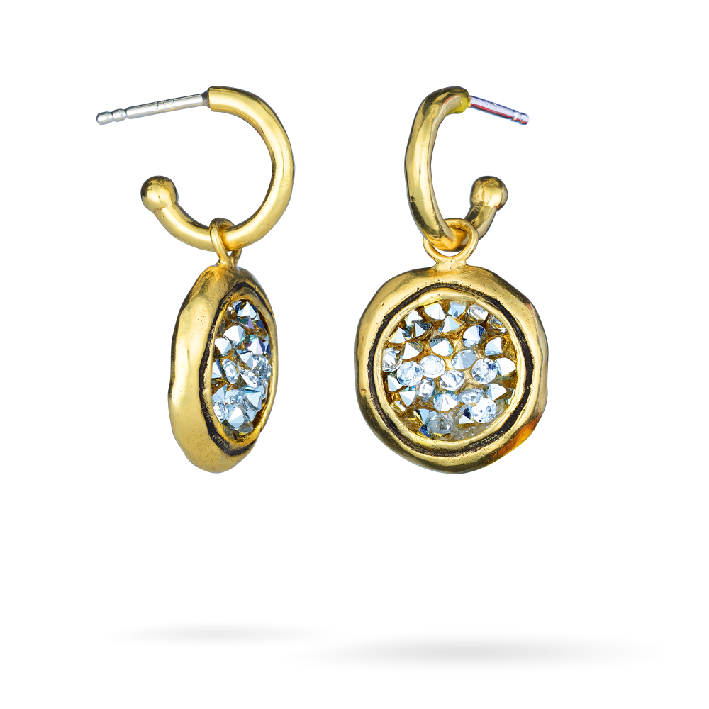 Kristal Huggie Drop Earrings Waxing Poetic