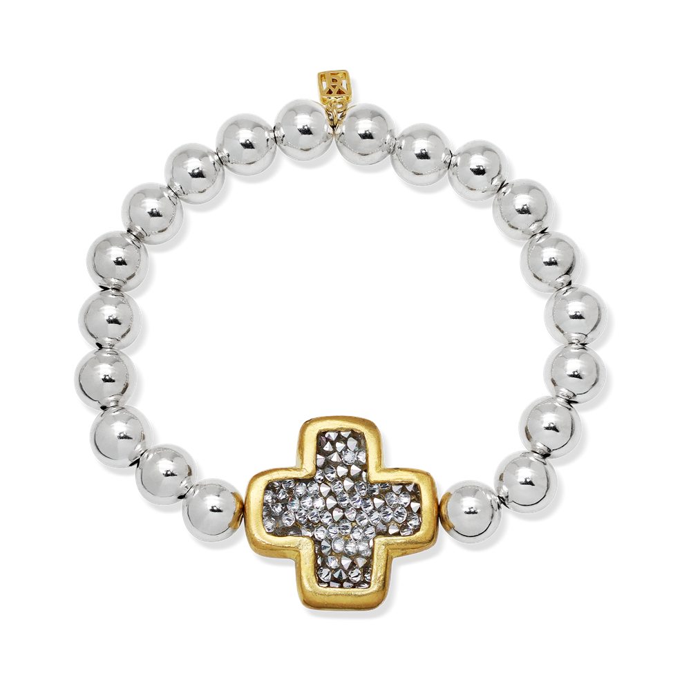 Kristal Life in Balance Cross Stretch Bracelet Large Waxing Poetic