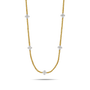 Life in Balance Cross Mini Ball Necklace-1